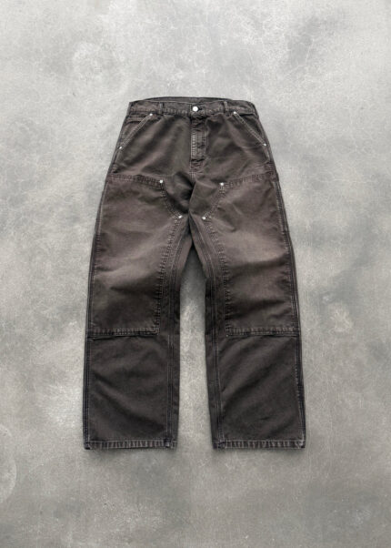 AKIMBO CANVAS DOUBLE KNEE - DARK BROWN