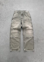 AKIMBO CANVAS DOUBLE KNEES - FADED OLIVE