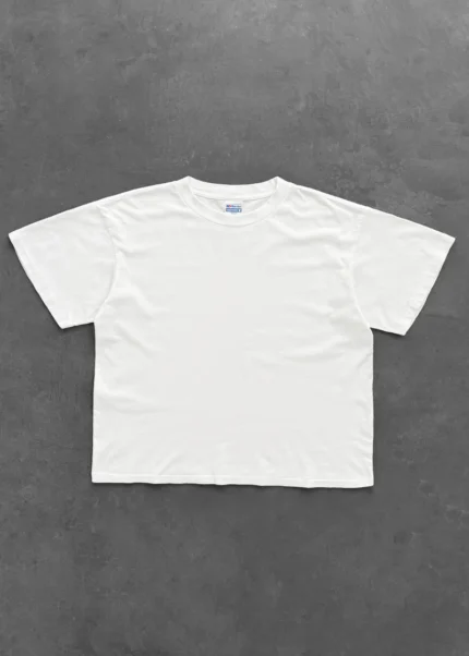 AKIMBO CHAIN-PEEKER” MID-WEIGHT TEE - WHITE
