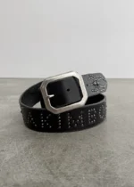 AKIMBO LEATHER STUDDED BELT