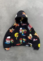 AKIMBO SLAWN NEIGHBORHOOD BLACK ZIP-UP