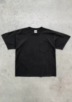 AKIMBO THE “1999” BLANK POCKET TEE - STONEWASHED BLACK