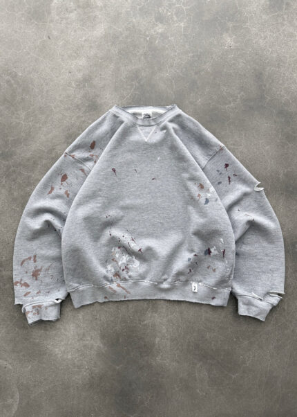 AKIMBO "WATCH-PEEKER" CREWNECK - HEATHER GREY