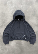 AKIMBO "WATCH-PEEKER" HOODIE - FADED BLACK