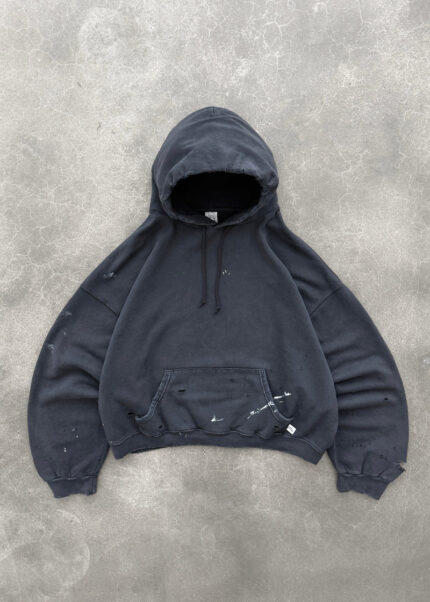 AKIMBO "WATCH-PEEKER" HOODIE - FADED BLACK