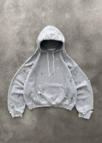 AKIMBO "WATCH-PEEKER" HOODIE - HEATHER GREY