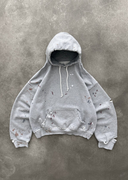 AKIMBO "WATCH-PEEKER" HOODIE - HEATHER GREY