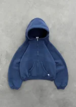 AKIMBO ZIP-UP HOODIE - NAVY