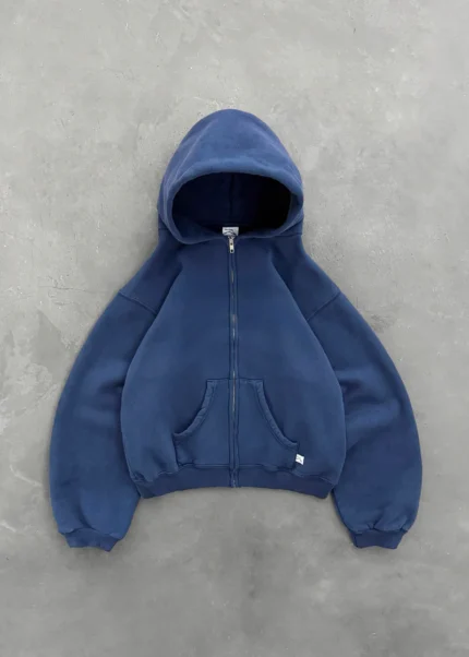 AKIMBO ZIP-UP HOODIE - NAVY